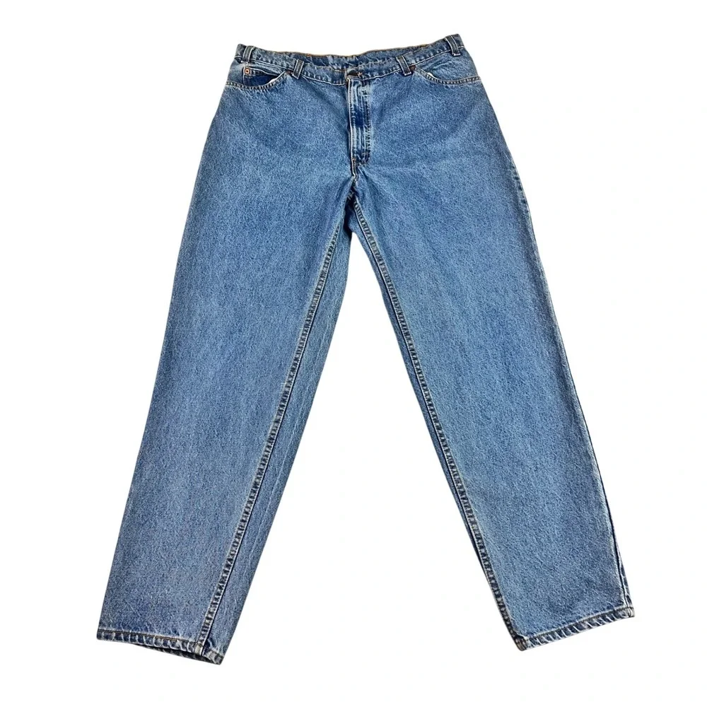 Vintage‎ Levis 550 Orange Tab Relaxed Fit Tapered Leg Jeans Made USA Mens 38x32*